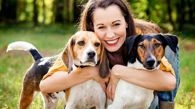 women with pets